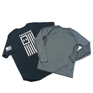 UNDER ARMOUR (2 pieces) Men’s Shirt *** BUNDLE. Plus Size 3XL